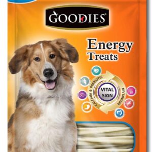 Goodies Dog Energy Treats, Made of Vegetable Protein, 98% Digestible, Healthy Snack & Training Treat, Best for Dog with Meat Allergy, Calcium 125gm