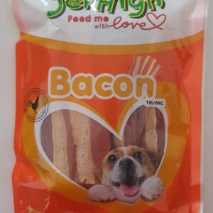 JerHigh Bacon Dog treat with Vitamin-E, 100g