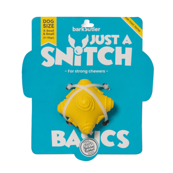 Barkbutler Just A Snitch Yellow Dog Chew Toy