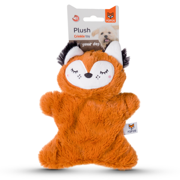 Fofos Glove Plush Fox Dog Toy