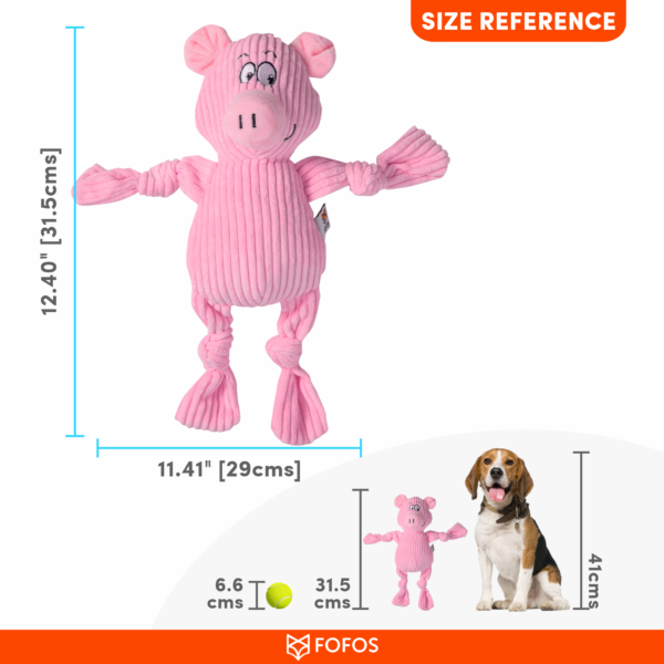 FOFOS Fluffy Pig Pink - Image 7