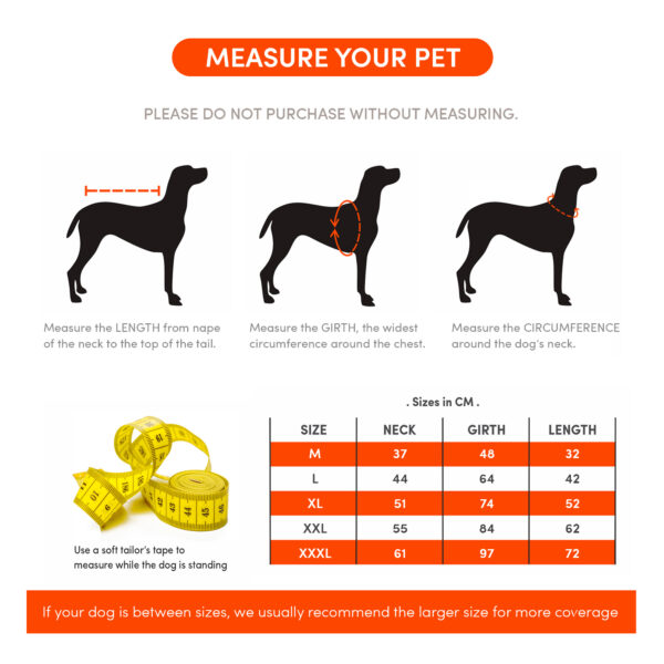 FOFOS Pet Four Leg Raincoat-Black - Image 3