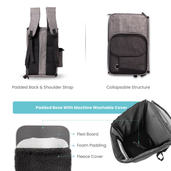 FOFOS Backpack Carrier-Grey - Image 5