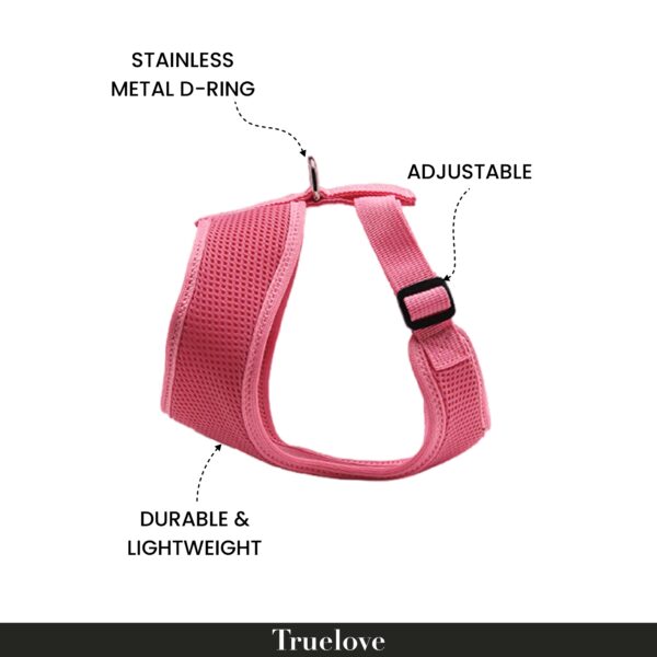 TRUELOVE Cat & Small Dog Harness - XS Pink
